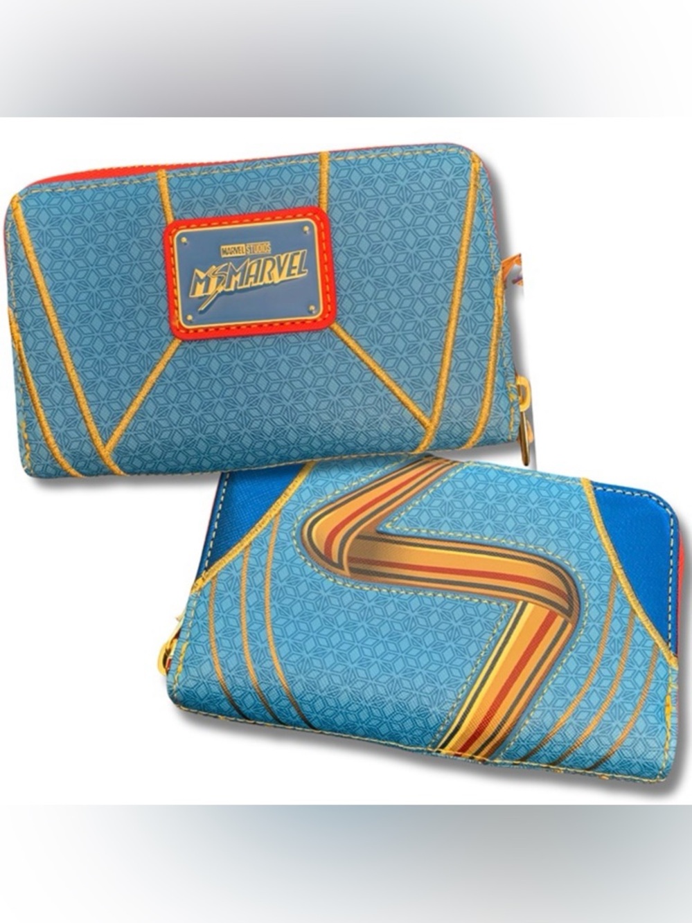 Loungefly Ms. Marvel Blue Zip Around Wallet